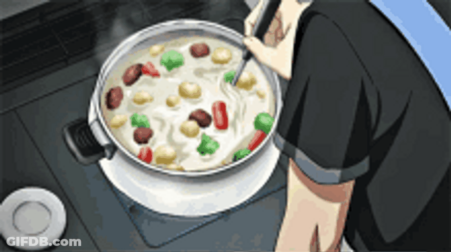Cooking A Warm Soup GIF