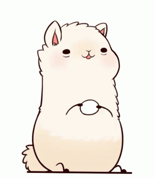 Cooking Egg Llama GIF