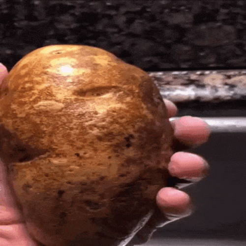 Cooking Face Skull Meme GIF