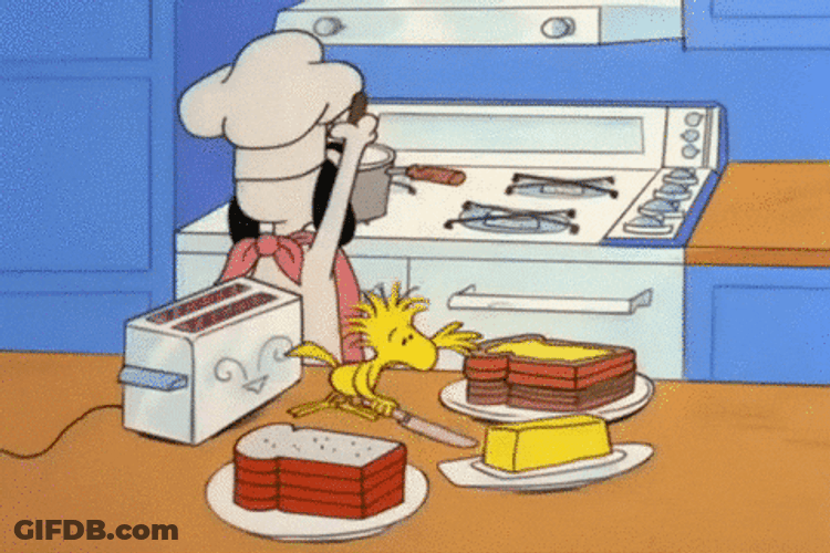 Cooking Failed Peanuts Snoopy Thanksgiving GIF