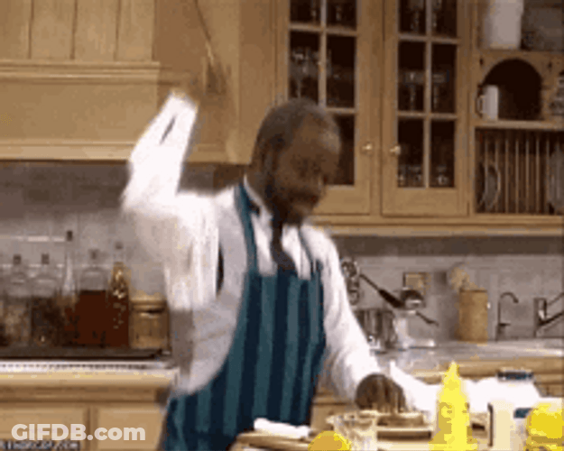 Cooking While Singing GIF