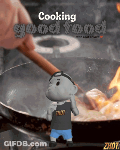 Cooking With A Lot Of Love Stirring Food GIF