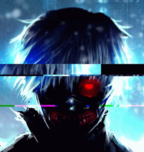 Cool Anime Glitch Ken Tokyo Ghoul GIF