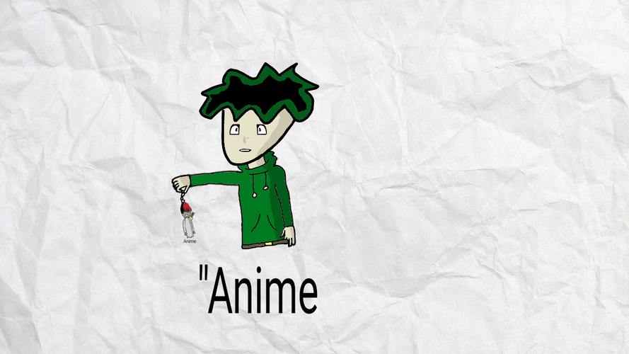 Cool Anime Green Guy GIF