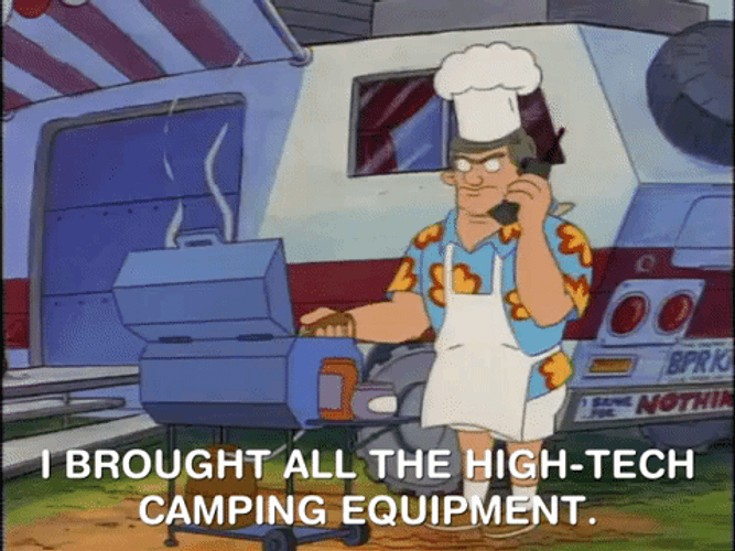 Cool Anime High-Tech Camping GIF