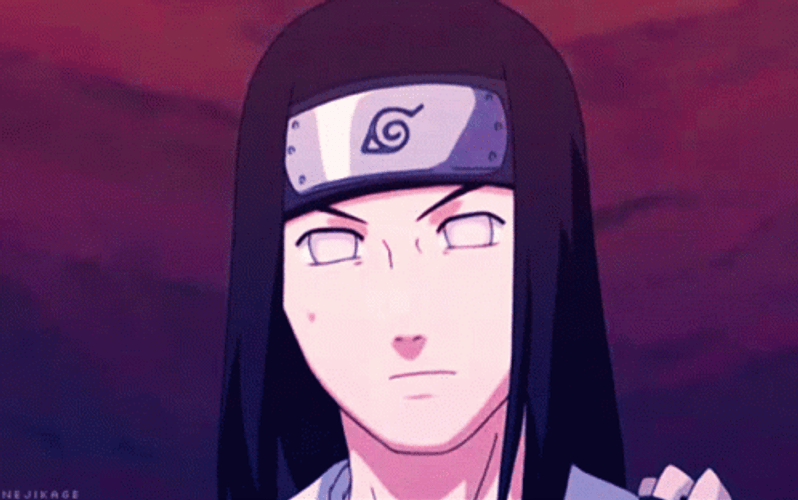 Cool Anime Naruto Neji Talking GIF