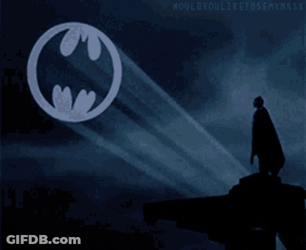 Cool Bat Signal On GIF