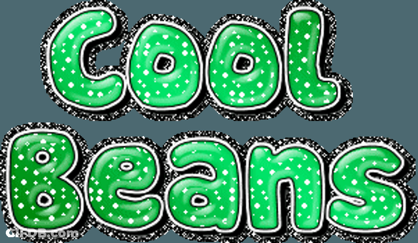Cool Beans Glitter Art GIF