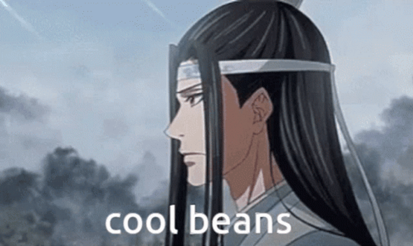 Cool Beans Lan Wangji Anime GIF