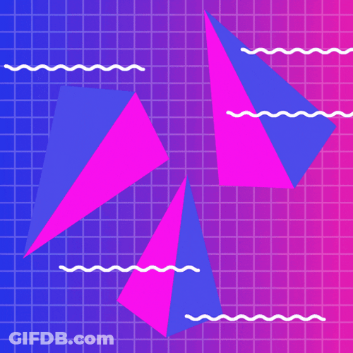 Cool Beans Neon Vaporwave GIF