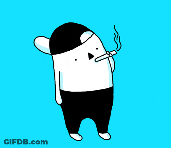 Cool Beans Smoking Garbage Party GIF