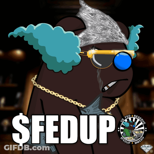 Cool Bear Wearing Tin Hat GIF