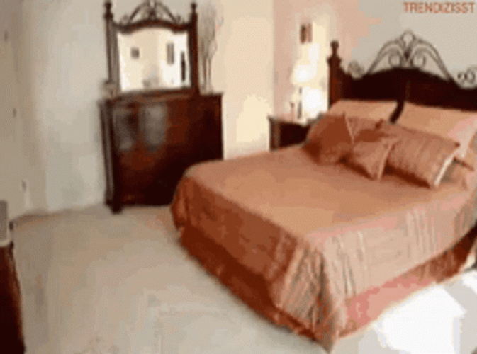 Cool Bed Tv Fixture GIF