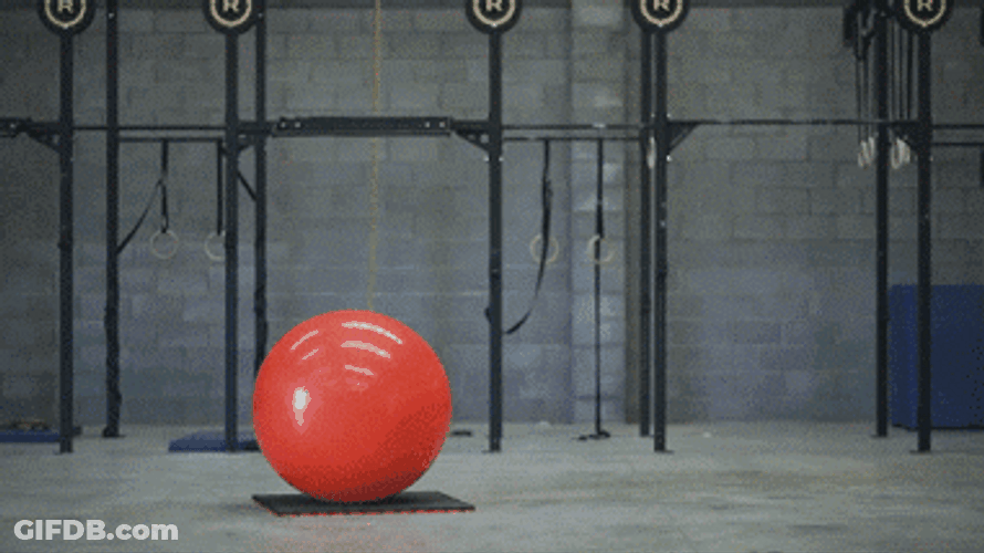Cool Bike Zumba Ball Trick GIF