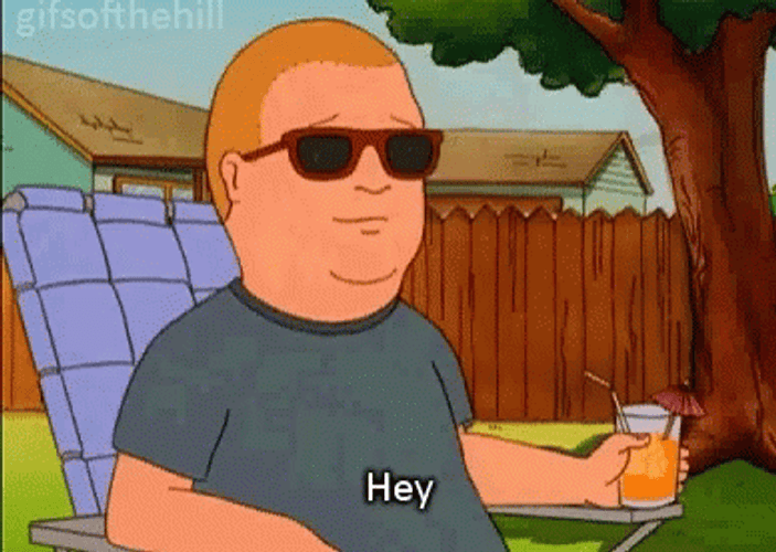 Cool Bobby Hill Sunglasses GIF