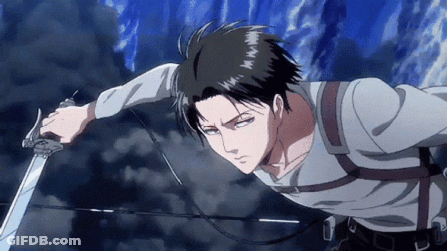 Cool Captain Levi Ackerman GIF