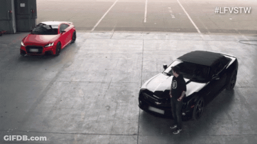 Cool Cars Chevy Parking In Garage GIF