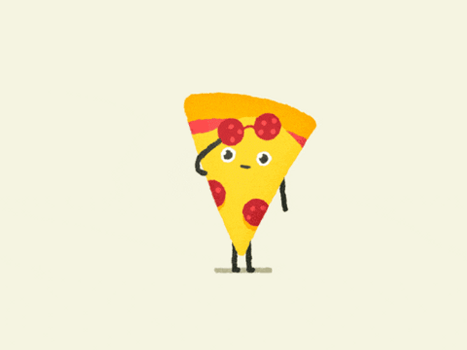 Cool Cartoon Pizza GIF
