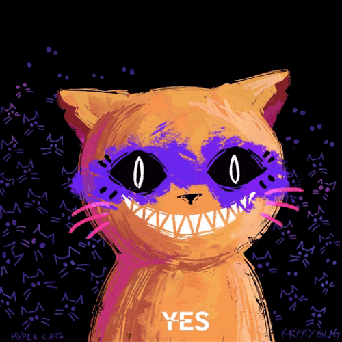 Cool Cat In Grey Shades Agree Animation GIF
