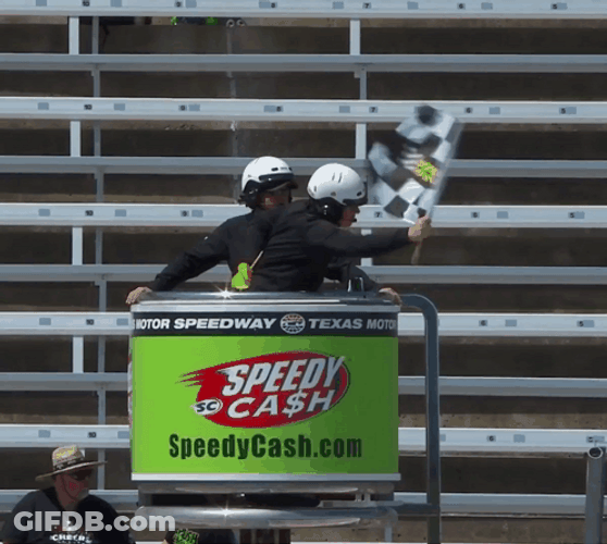 Cool Checkered Flag Waving GIF
