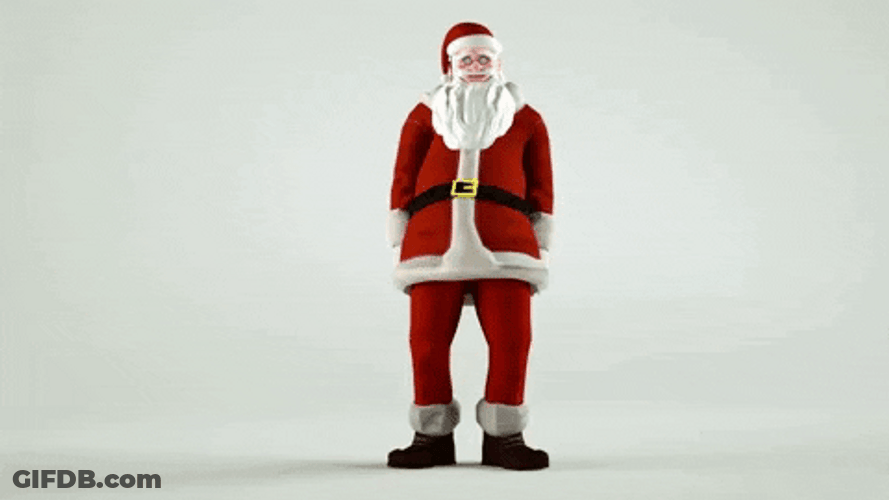Cool Dancing Santa Claus Dance Remix GIF