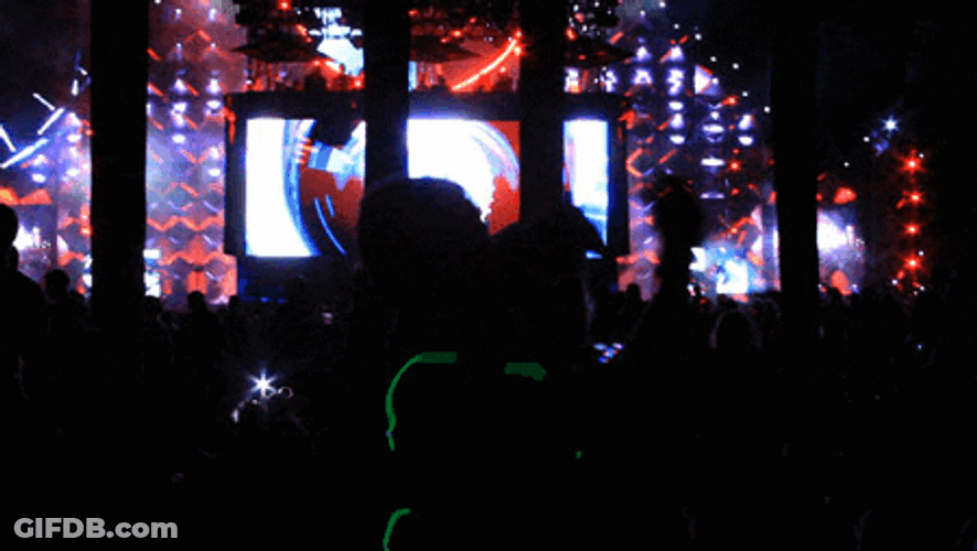 Cool EDM Rave Party Set Up GIF