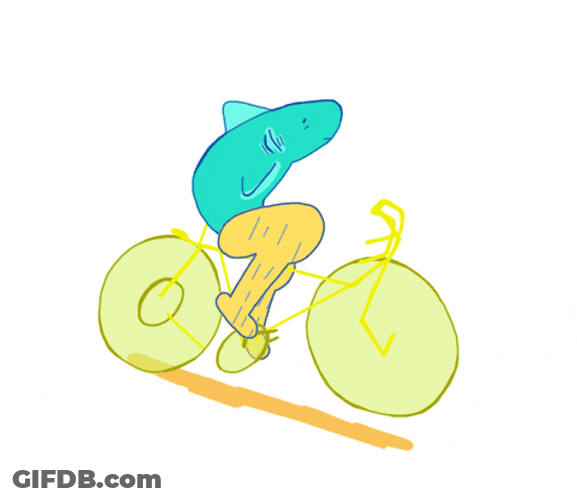 Cool Fish Cycle Animation GIF
