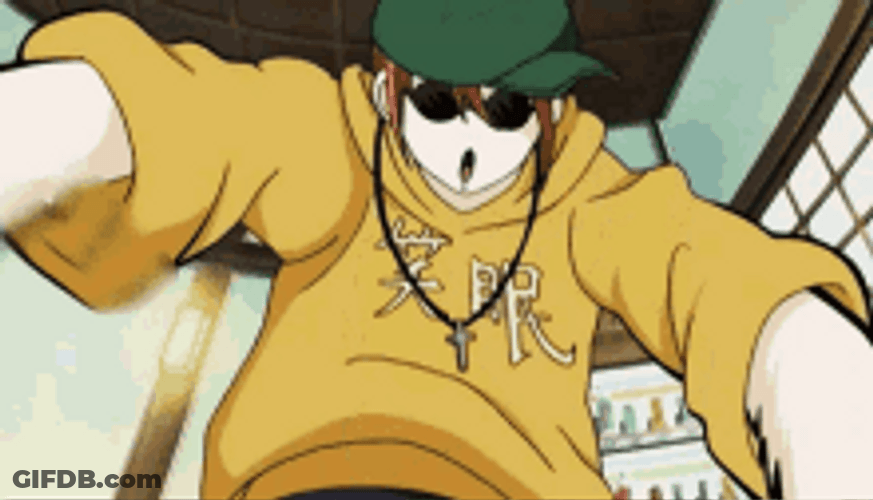 Cool Gintama Kagura Rap GIF