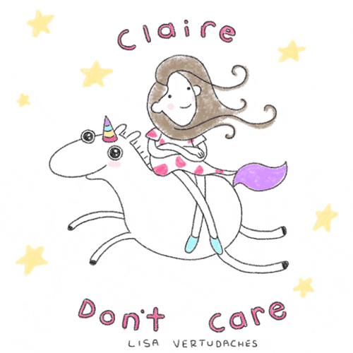 Cool Girl Claire Unicorn GIF