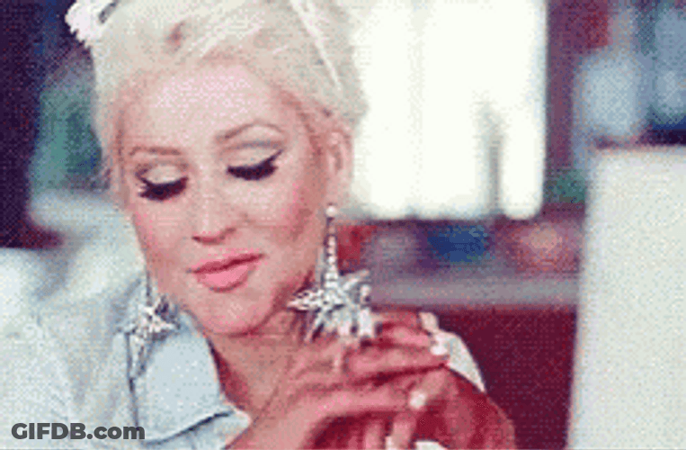 Cool Girl Clicking Computer Mouse GIF