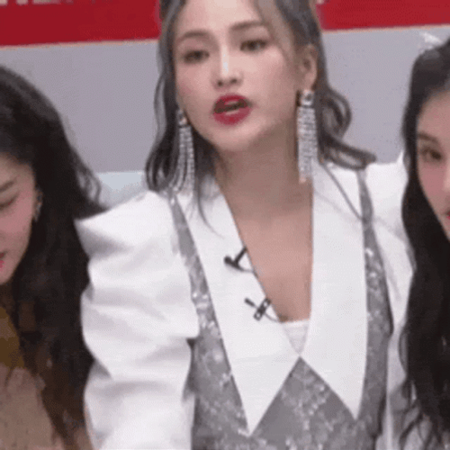 Cool Girl Finger Heart GIF