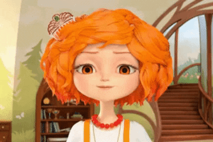 Cool Girl Orange Hair GIF