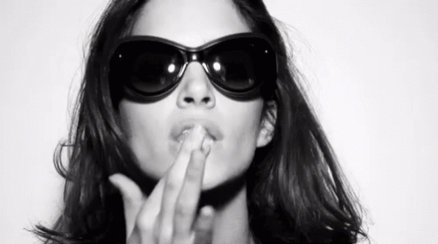 Cool Girl Sexy Lips GIF