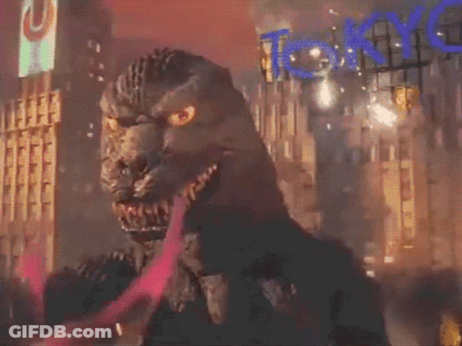 Cool Godzilla Funky Dance GIF