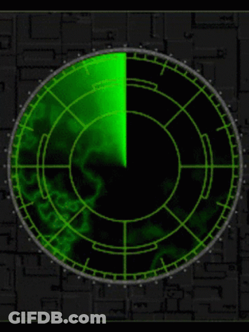 Cool Green Radar Animation GIF