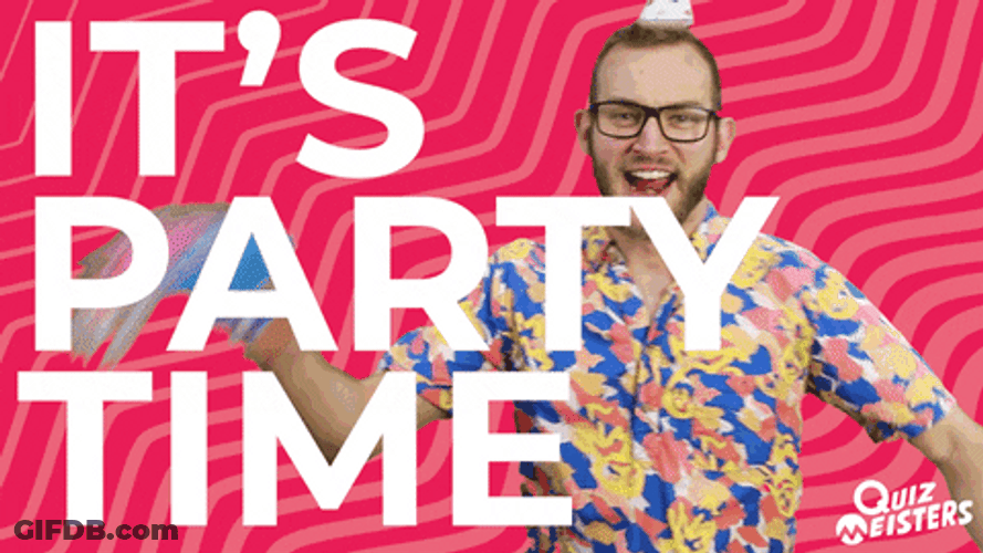 Cool Guy Birthday Party Time GIF