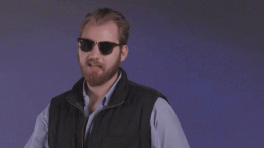 Cool Guy Sunglasses On GIF