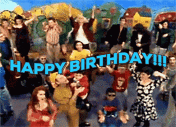Cool Happy Birthday Party Dance GIF
