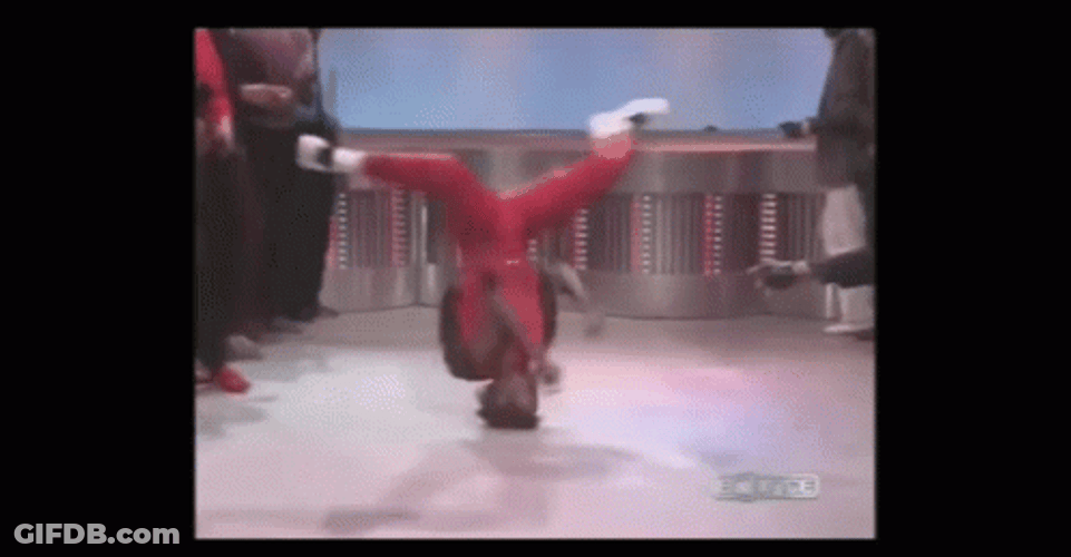 Cool Head Breakdancing GIF