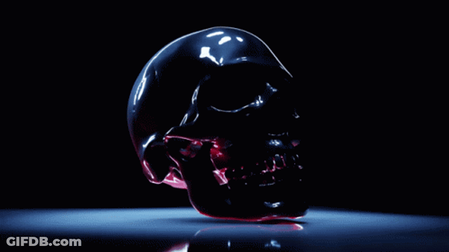Cool Head Skeleton Skull Meme GIF