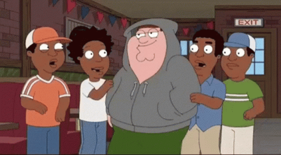 Cool Hooded Peter Griffin Meme GIF
