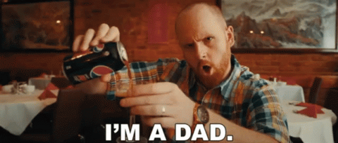 Cool I'm A Dad Bald Guy GIF