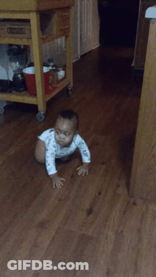 Cool Infant Crawling GIF