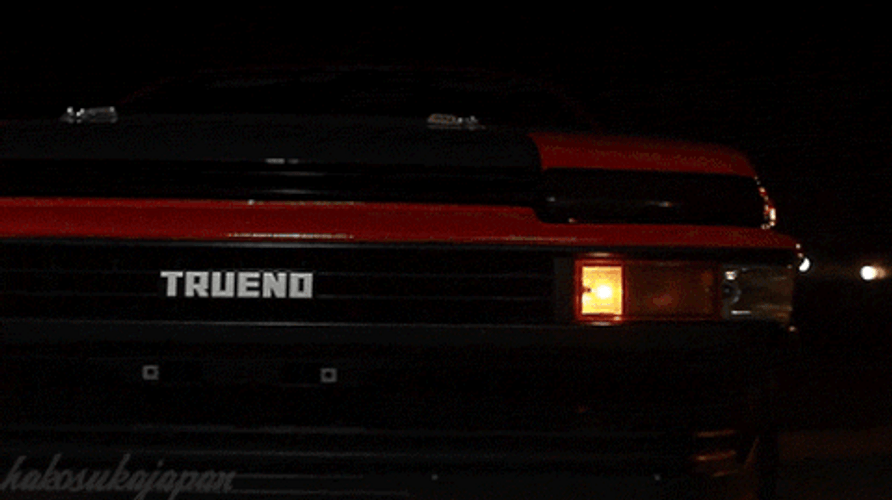 Cool Jdm Red Toyota Trueno Light GIF