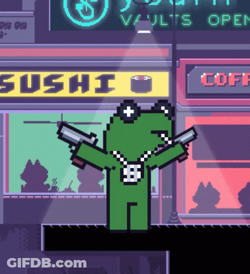 Cool Pepe Shooter GIF