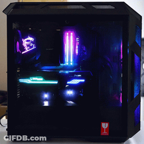 Cool Personal Computer Build Rgb Lights GIF