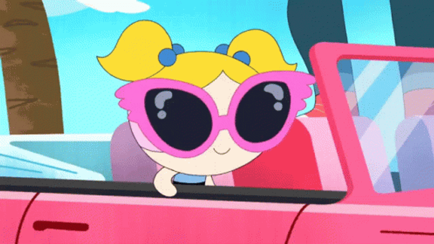 Cool Powerpuff Girl Bubbles GIF