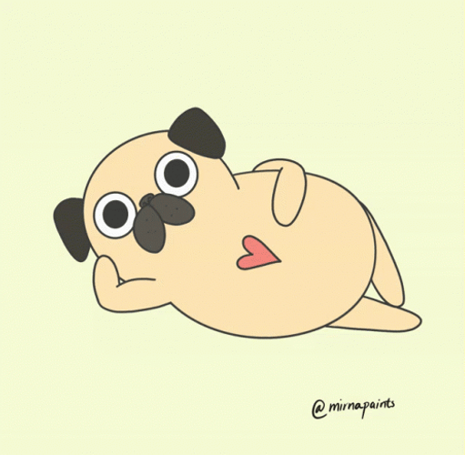 Cool Pug Winky Face GIF