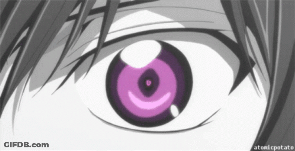 Cool Purple Anime Eyes GIF