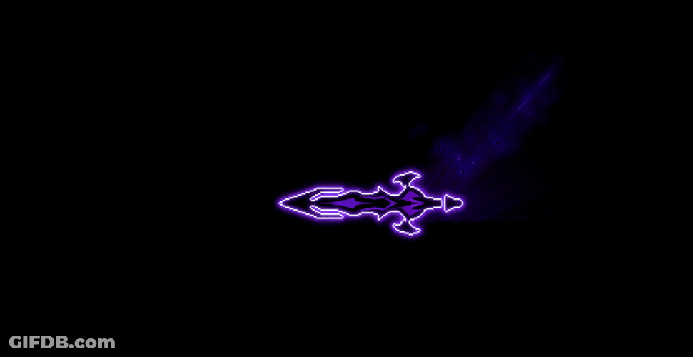 Cool Purple Spear GIF